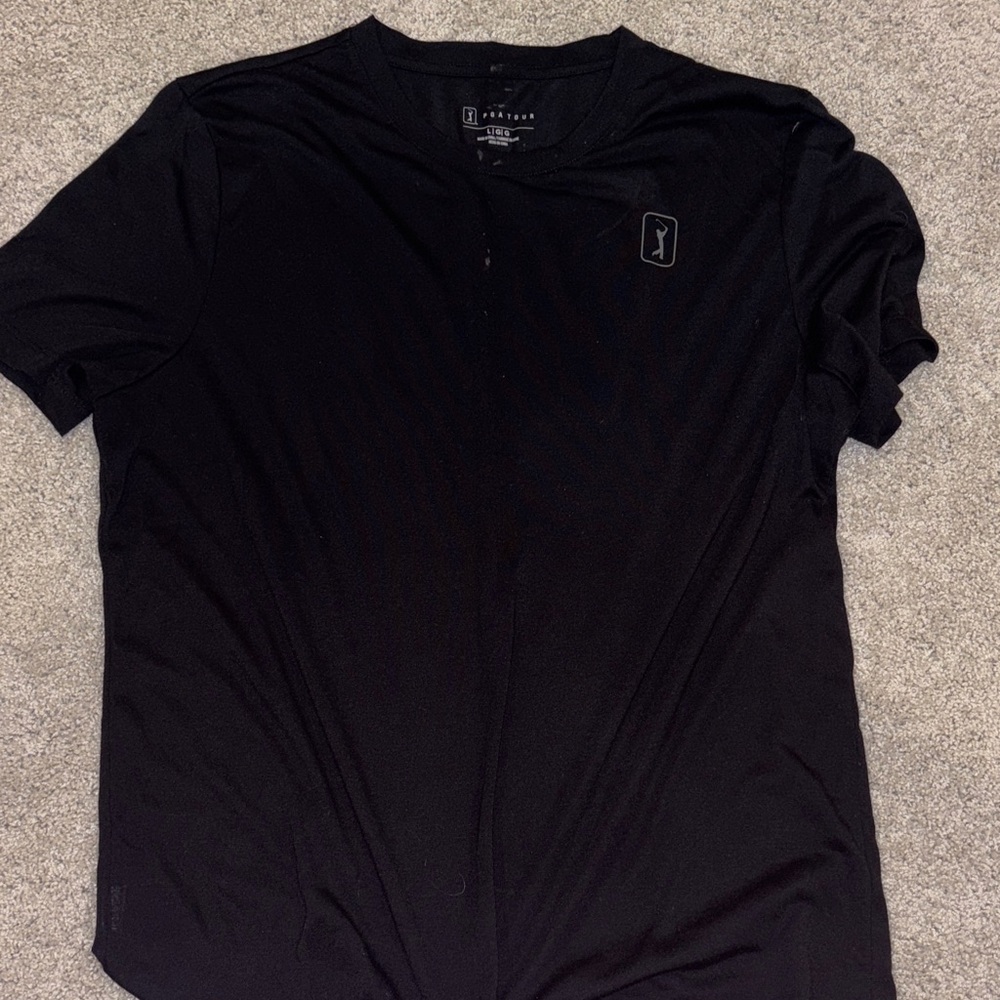 PGA Men's Black T-Shirt